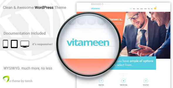 Vitameen Business Responsive WordPress Theme Logo